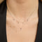 Gold Necklaces - White Topaz Heart Pendant Necklace in Solid White Gold - Pendant Necklaces - Astrid &amp; Miyu
