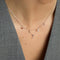 Gold Necklaces - White Topaz Heart Pendant Necklace in Solid White Gold - Pendant Necklaces - Astrid &amp; Miyu