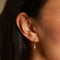 18k Gold Plated Jewellery - Snake Crystal Charm Huggies in Gold - Huggies - Astrid &amp; Miyu