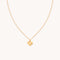 18k Gold Plated Jewellery - Heart & Snake Pendant Necklace in Gold - Pendant Necklace - Astrid &amp; Miyu
