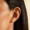 18k Gold Plated Jewellery - Snake Crystal Studs in Gold - Stud Earrings - Astrid &amp; Miyu