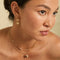 18k Gold Plated Jewellery - Snake Crystal Studs in Gold - Stud Earrings - Astrid &amp; Miyu