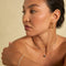 18k Gold Plated Jewellery - Snake Crystal Studs in Gold - Stud Earrings - Astrid &amp; Miyu