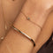 18k Gold Plated Jewellery - Love Heart Charm Bracelet in Gold - Charm Bracelets - Astrid &amp; Miyu