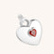 Heart Jewellery - Duo Heart Talisman Charm in Silver - Talisman Charm - Astrid &amp; Miyu