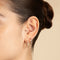 Heart Crystal Hoop in Gold-Astrid &amp; Miyu