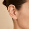 Destiny Collection - Heart Crystal Hoop in Silver - Hoop Earrings - Astrid &amp; Miyu