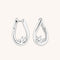 Destiny Collection - Hidden Heart Molten Hoops in Silver - Hoop Earrings - Astrid &amp; Miyu