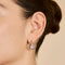 Destiny Collection - Hidden Heart Molten Hoops in Silver - Hoop Earrings - Astrid &amp; Miyu