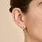 18k Gold Plated Jewellery - Hidden Heart Molten Huggies in Gold - Huggies - Astrid &amp; Miyu