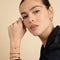 18k Gold Plated Jewellery - Hidden Heart Molten Huggies in Gold - Huggies - Astrid &amp; Miyu