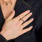 18k Gold Plated Jewellery - Heart Bezel Band Ring in Gold - Band Rings - Astrid &amp; Miyu