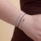 Amethyst February Beaded Bracelet in Solid White Gold-Astrid &amp; Miyu