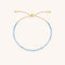 Aquamarine March Beaded Bracelet in Solid Gold-Astrid &amp; Miyu