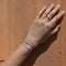 Aquamarine March Beaded Bracelet in Solid Gold-Astrid &amp; Miyu