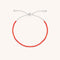 Carnelian July Beaded Bracelet in Solid White Gold-Astrid &amp; Miyu