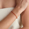 Carnelian July Beaded Bracelet in Solid White Gold-Astrid &amp; Miyu