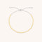 Citrine November Beaded Bracelet in Solid White Gold-Astrid &amp; Miyu