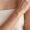 Citrine November Beaded Bracelet in Solid White Gold-Astrid &amp; Miyu
