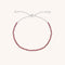 Garnet January Beaded Bracelet in Solid White Gold-Astrid &amp; Miyu