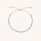 Tanzanite December Beaded Bracelet in Solid Gold-Astrid &amp; Miyu