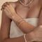 Tanzanite December Beaded Bracelet in Solid Gold-Astrid &amp; Miyu