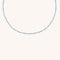 Aquamarine March Beaded Necklace in Solid Gold-Astrid &amp; Miyu