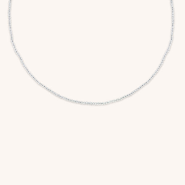 Topaz April Beaded Necklace in Solid Gold-Astrid &amp; Miyu