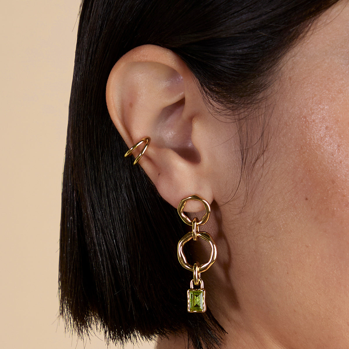 Olivine August Clip Charm in Gold-Astrid &amp; Miyu