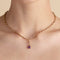 Amethyst February Clip Charm in Gold-Astrid &amp; Miyu