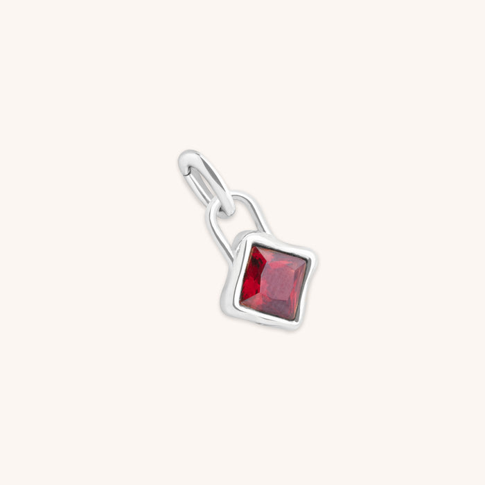 Garnet January Clip Charm in Silver-Astrid &amp; Miyu