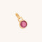Tourmaline October Clip Charm in Gold-Astrid &amp; Miyu