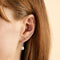 Lab Diamond & Pearl Cluster Studs-Astrid &amp; Miyu