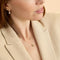 Lab Diamond & Pearl Cluster Necklace-Astrid &amp; Miyu