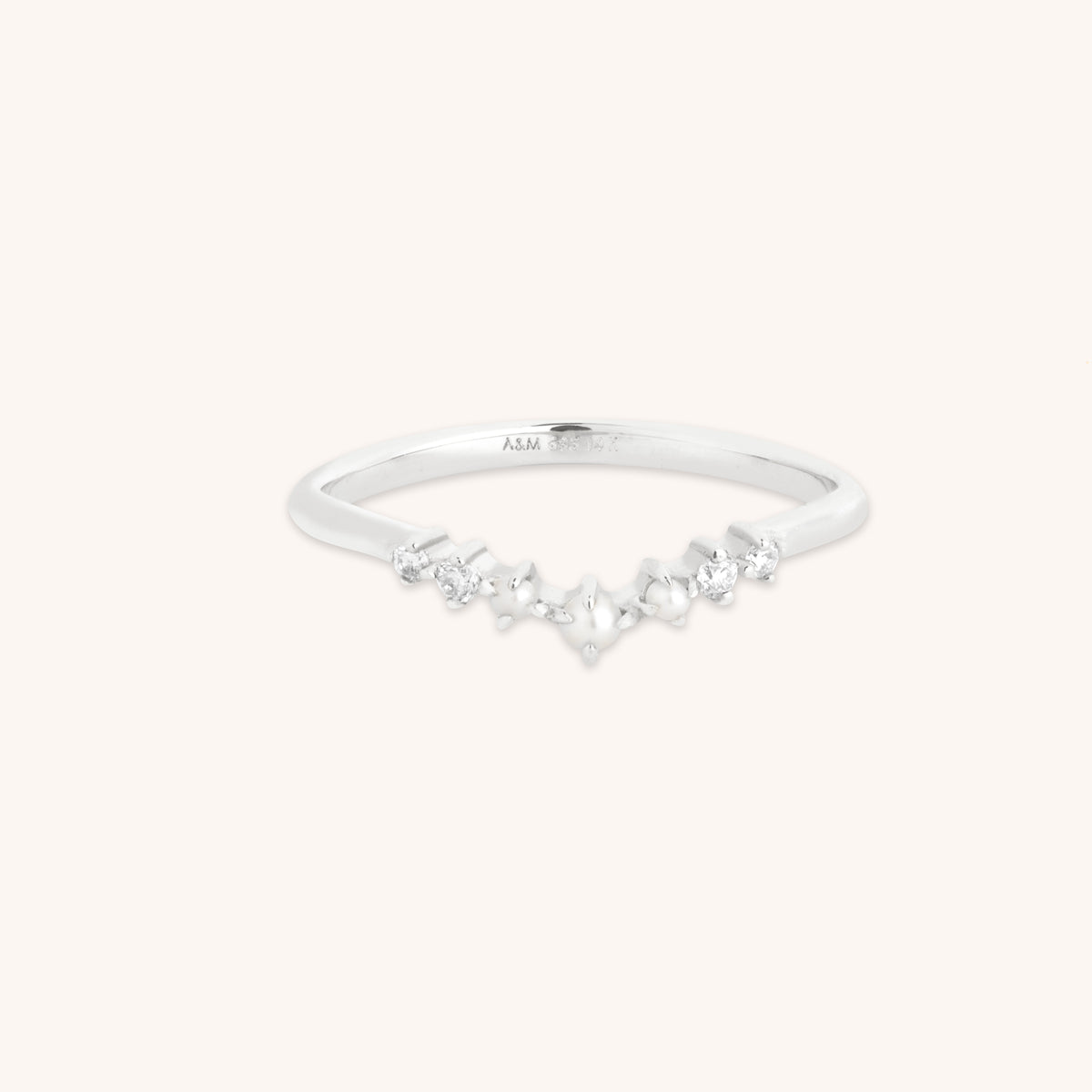 Lab Diamond & Pearl Ring-Astrid &amp; Miyu