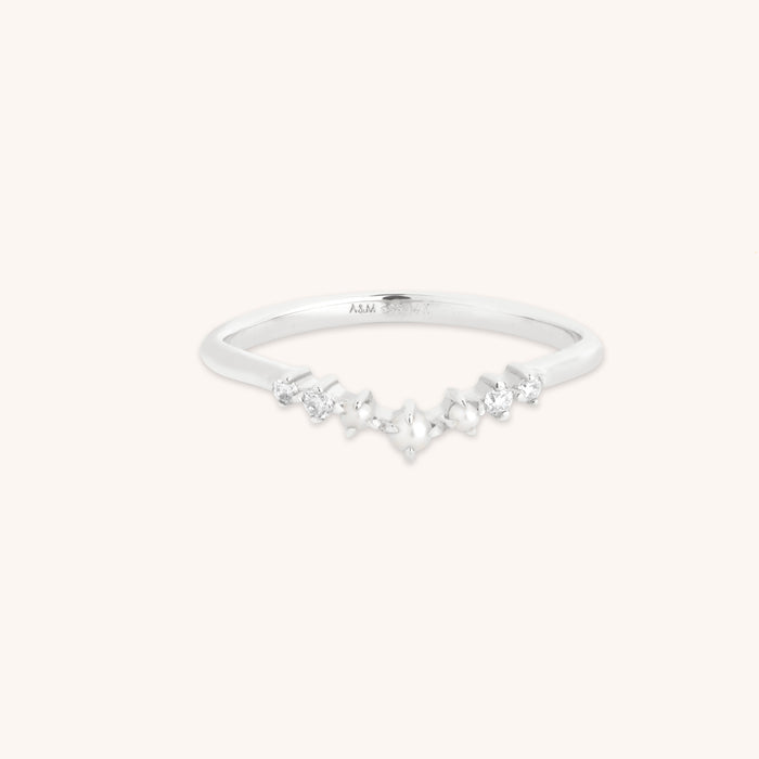 Lab Diamond & Pearl Ring-Astrid &amp; Miyu