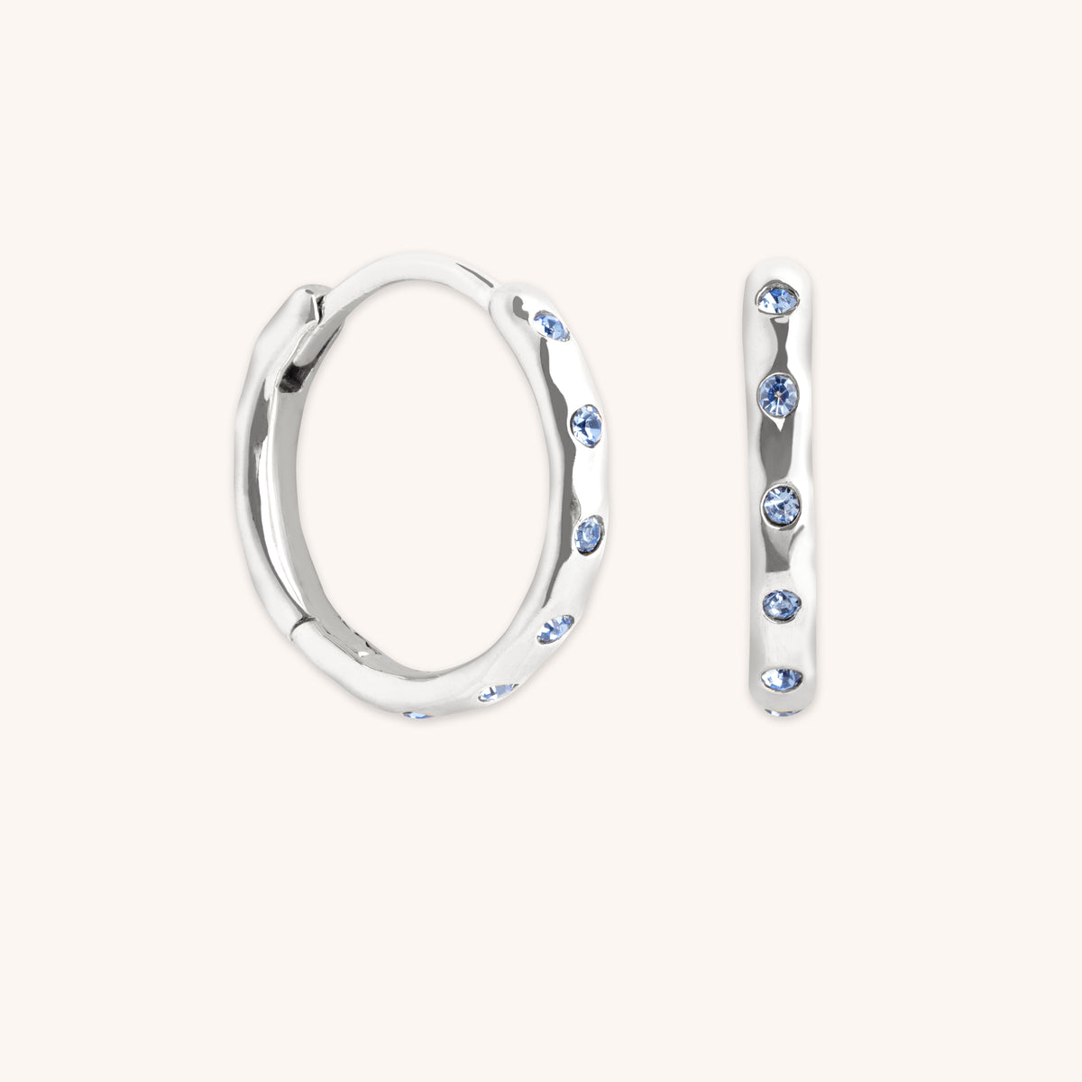 Molten Texture Opal Hoops-Astrid &amp; Miyu