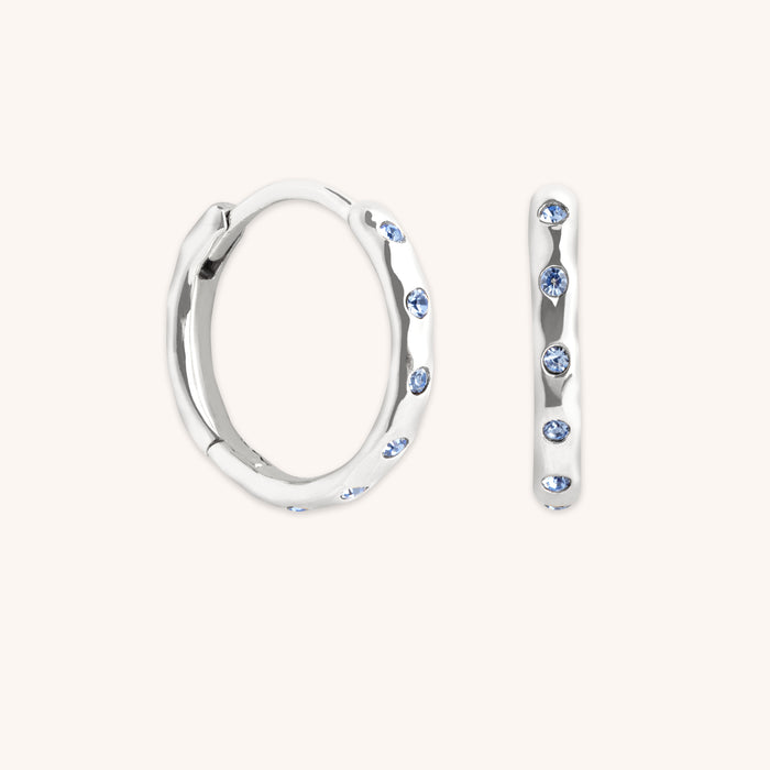 Molten Texture Opal Hoops-Astrid &amp; Miyu