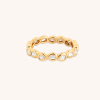 Pear Bezel Band Ring-Astrid &amp; Miyu