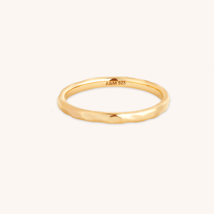 Molten Texture Band Ring-Astrid &amp; Miyu