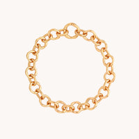 Molten Link Chain Bracelet in Gold-Astrid &amp; Miyu
