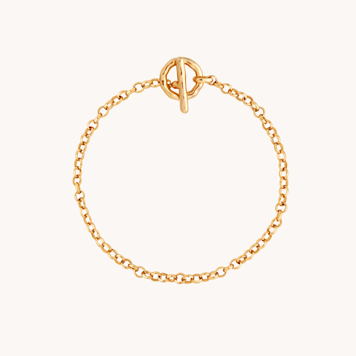 T-Bar Chain Bracelet in Gold-Astrid &amp; Miyu