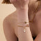 T-Bar Chain Bracelet in Gold-Astrid &amp; Miyu
