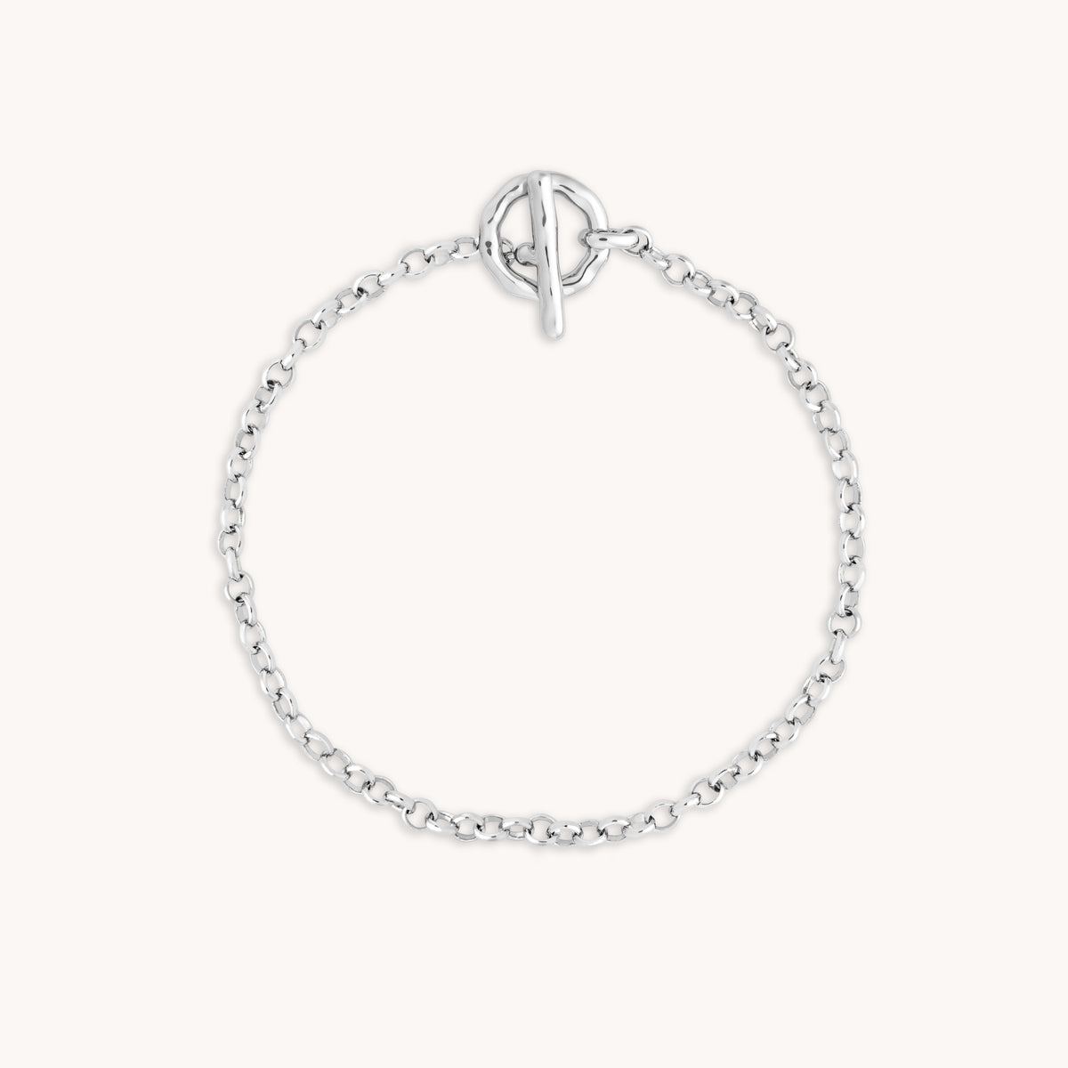 T-Bar Chain Bracelet in Silver-Astrid &amp; Miyu
