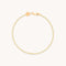 Green Tennis Chain Bracelet in Gold-Astrid &amp; Miyu