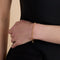 Green Tennis Chain Bracelet in Gold-Astrid &amp; Miyu