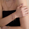 Green Tennis Chain Bracelet in Gold-Astrid &amp; Miyu