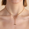 T-Bar Chain Necklace In Gold-Astrid &amp; Miyu