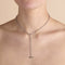 T-Bar Chain Necklace in Silver-Astrid &amp; Miyu
