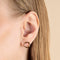 Molten Link Drop Studs in Gold-Astrid &amp; Miyu